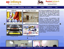 Tablet Screenshot of apinfosys.com